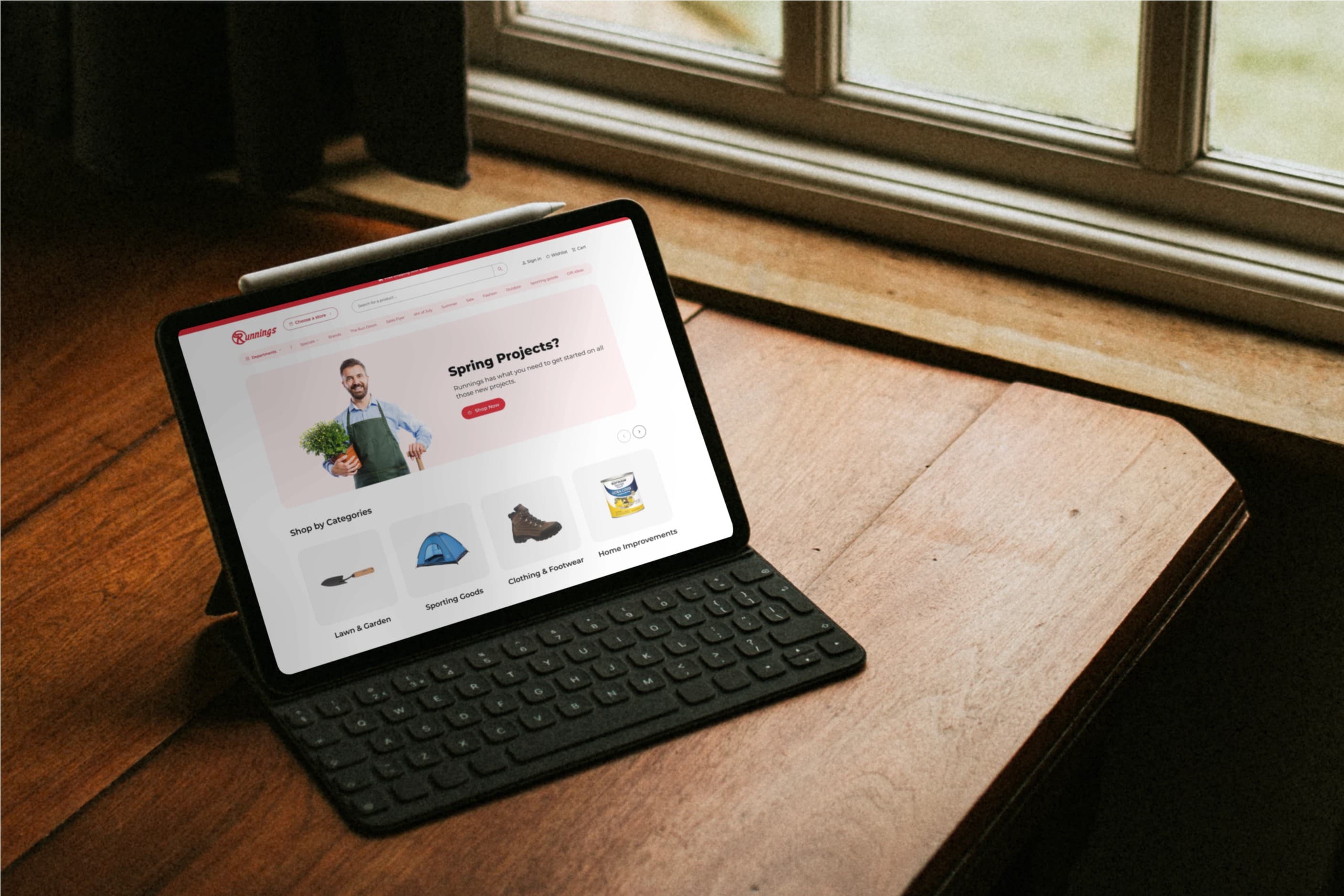 Runnings app tablet image